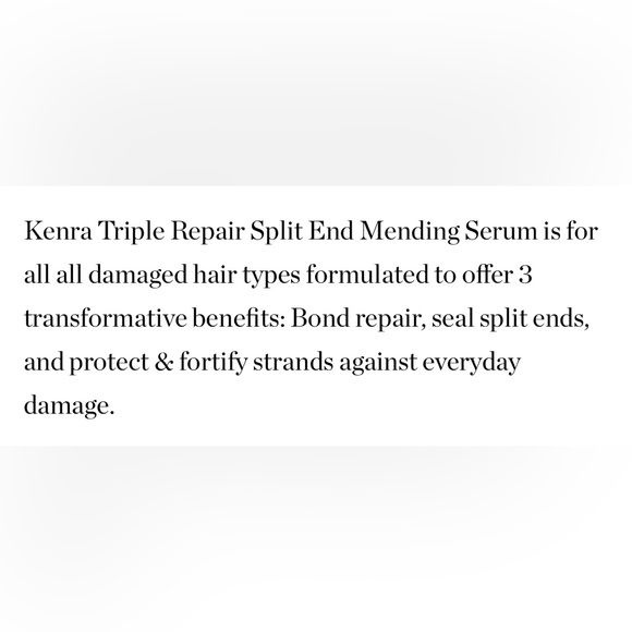 Kenra Professional Triple Repair Split End Mending Serum 🪞 NEW Styling - Picture 5 of 7